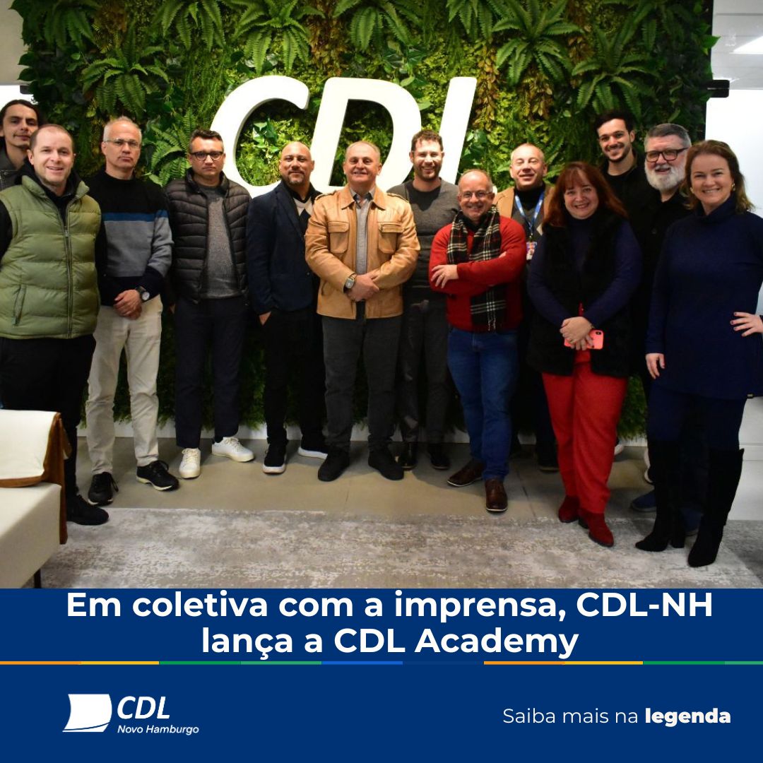 Em coletiva com a imprensa, CDL-NH lança a CDL Academy